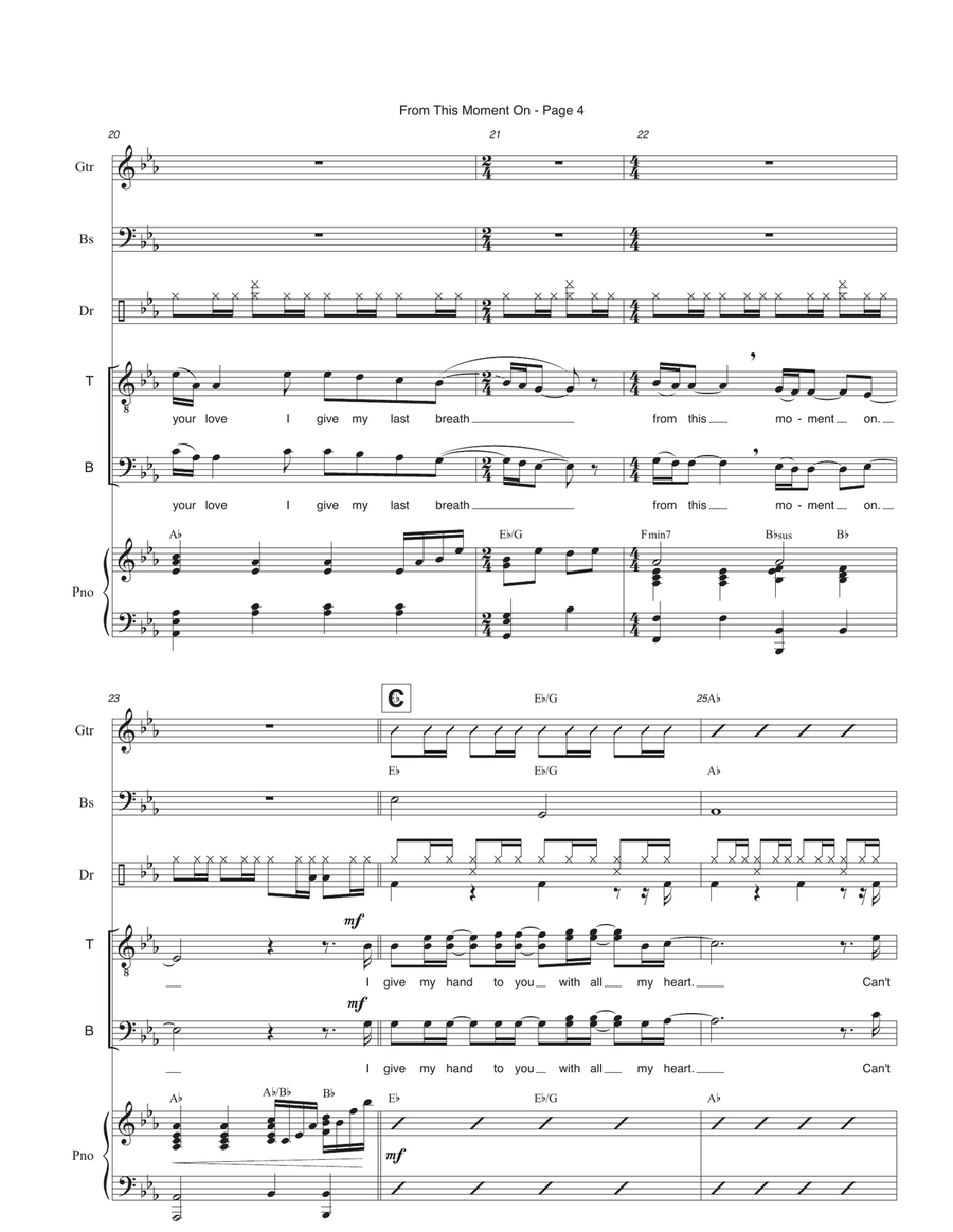 From This Moment On Small Ensemble scores gallery preview page 4
