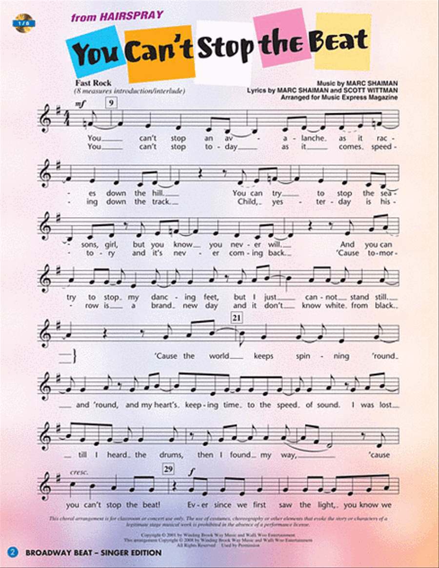 Broadway Beat Choir scores gallery preview page 7