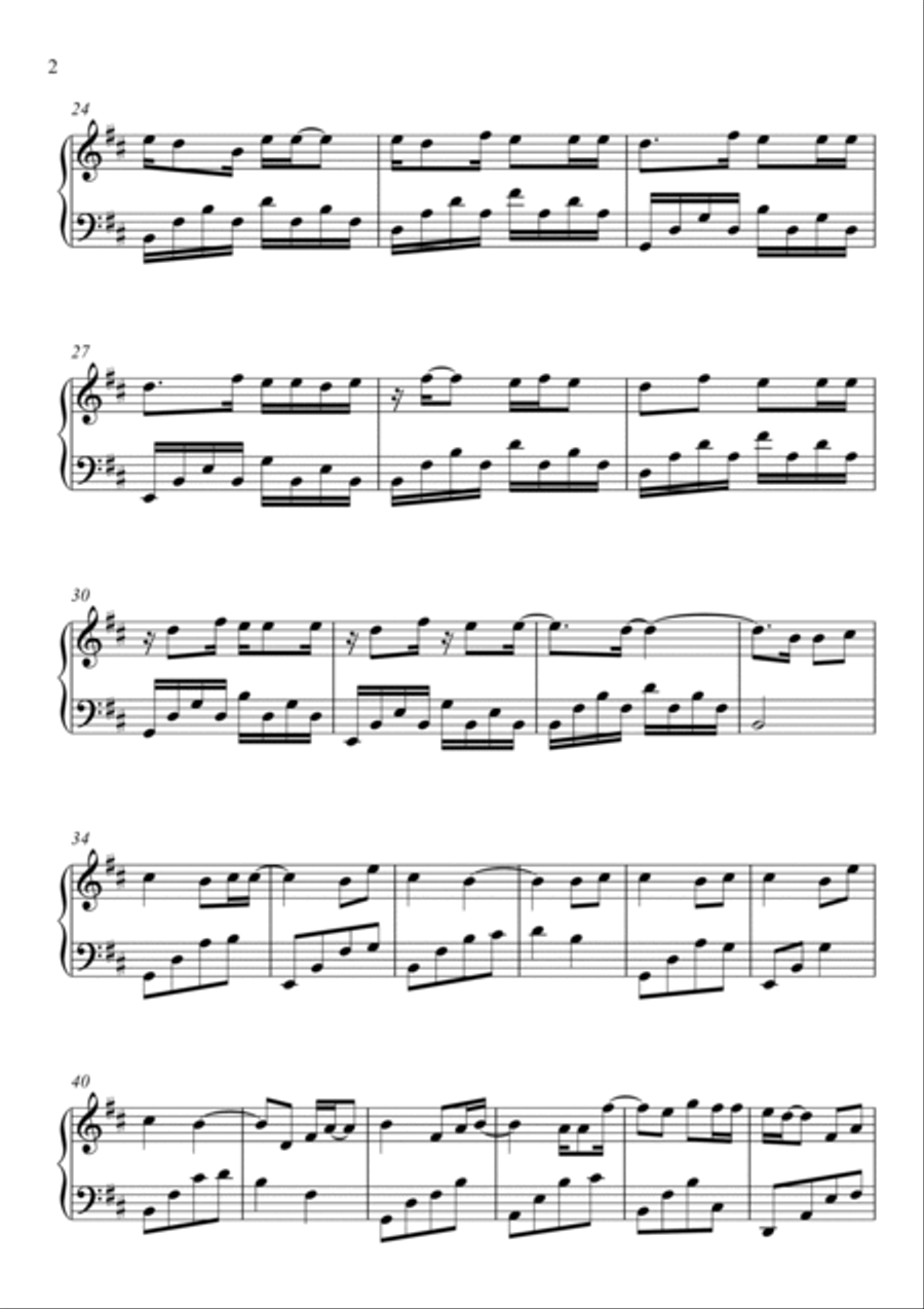 Young And Beautiful Piano Solo scores gallery preview page 2
