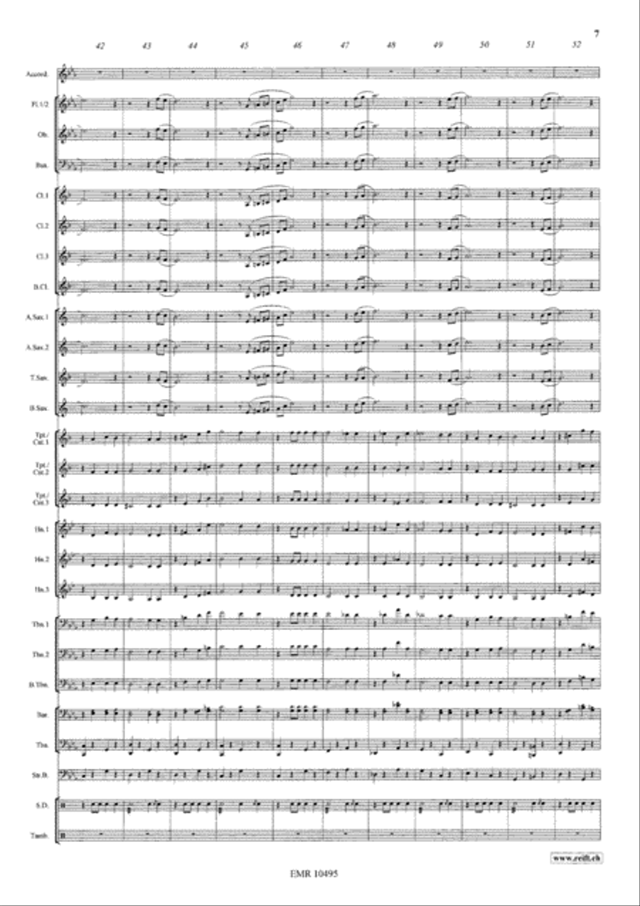Pantomime Concert Band scores gallery preview page 8