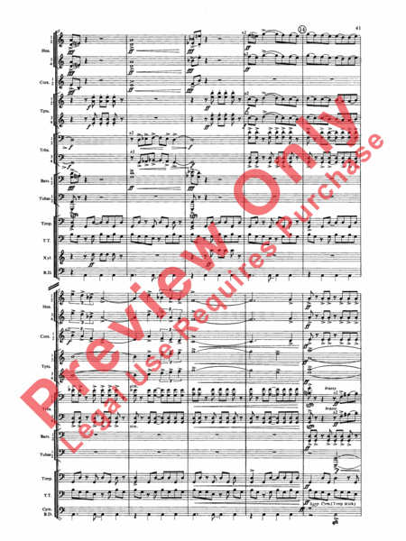 Symphony for Brass and Percussion (score only)