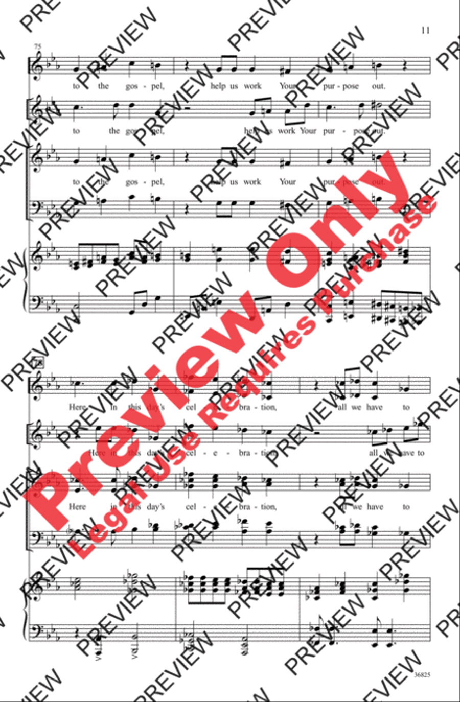 God Is Here God Is Here 4-Part scores gallery preview page 11