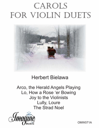 Book cover for Carols for Violin Duets