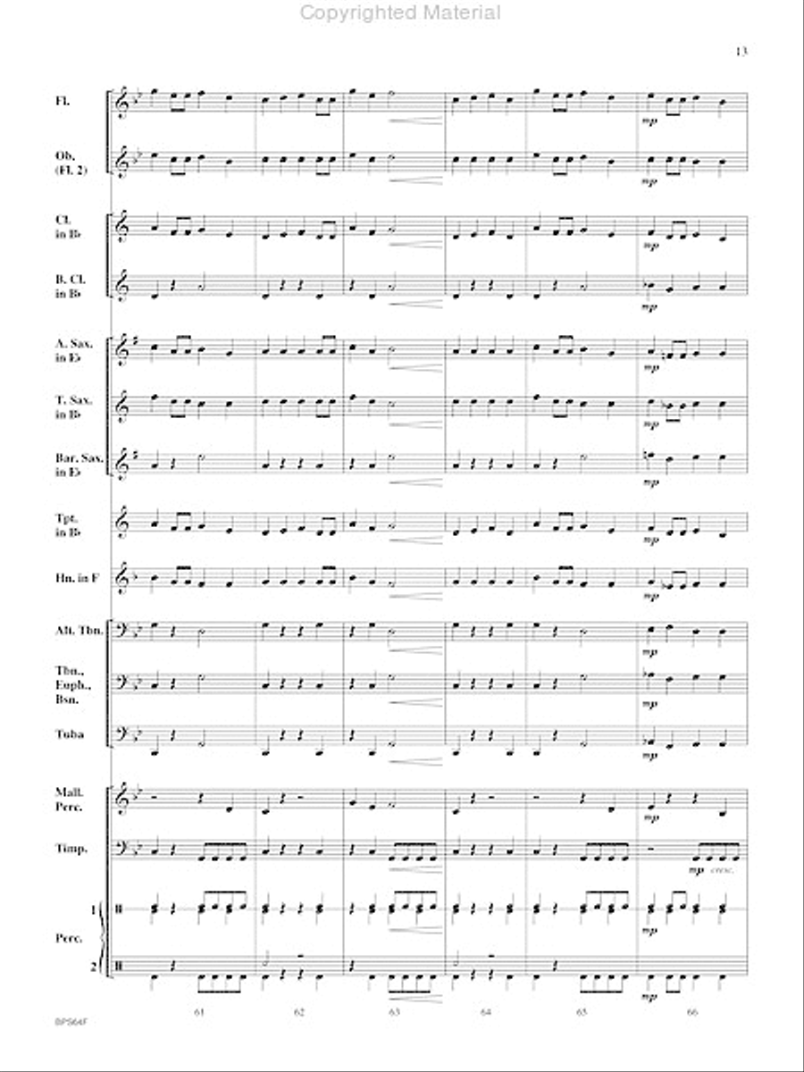 Antagonist Concert Band scores gallery preview page 14