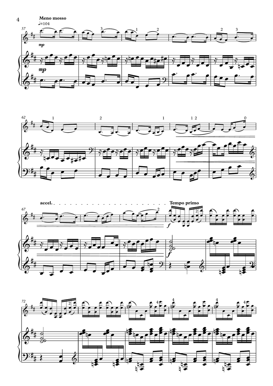 Ravel Toccata from Le Tombeau de Couperin Violin Solo scores gallery preview page 4