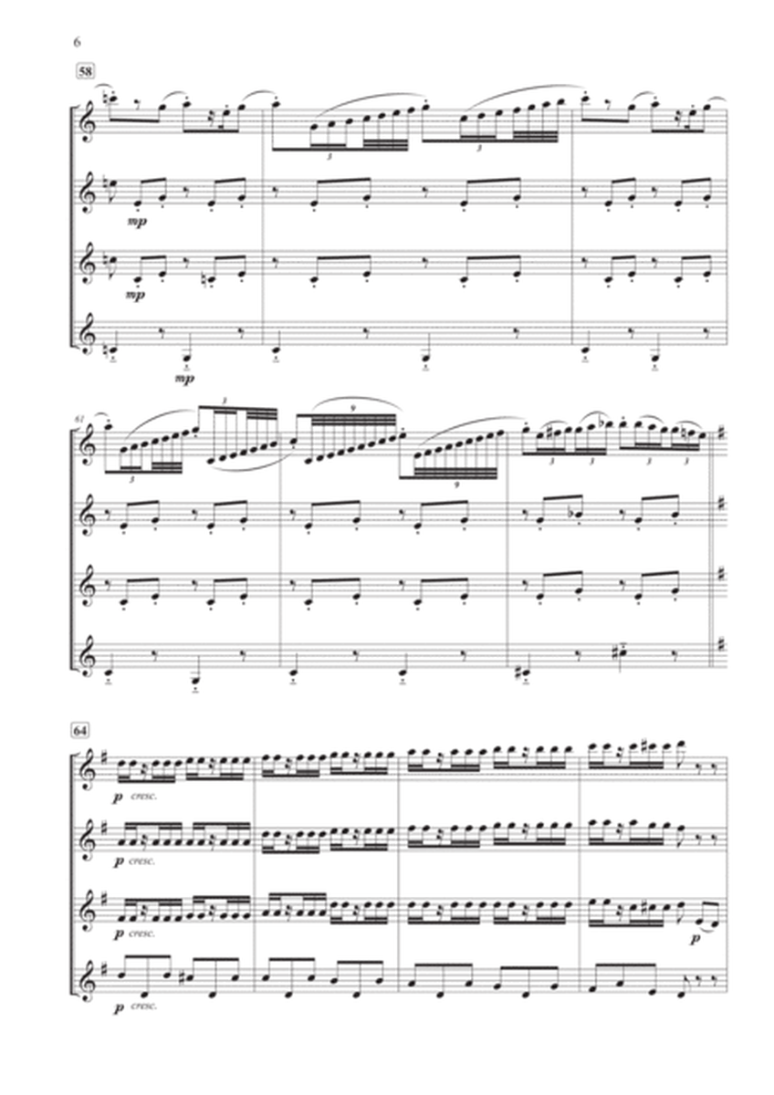 "Scene No. 2" from Swan Lake Suite for Clarinet Quartet image number null