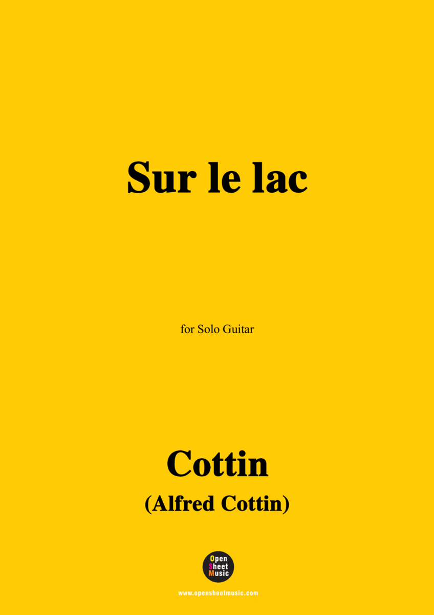 Cottin-Sur le lac,for Guitar image number null
