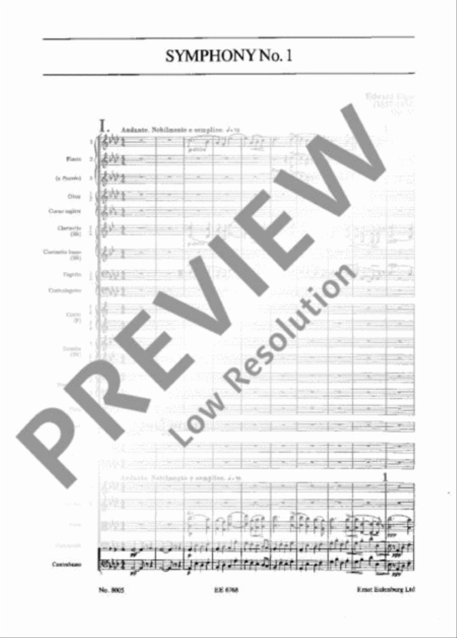 Symphony No. 1 Ab major Orchestra scores gallery preview page 10