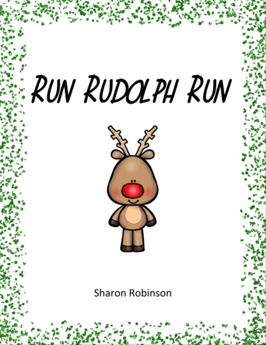 Run Rudolph Run Easy Piano scores gallery preview page 1