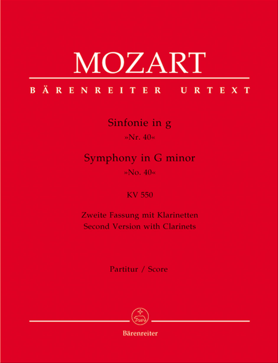 Symphony, No. 40 g minor, KV 550 Orchestra scores gallery preview page 1