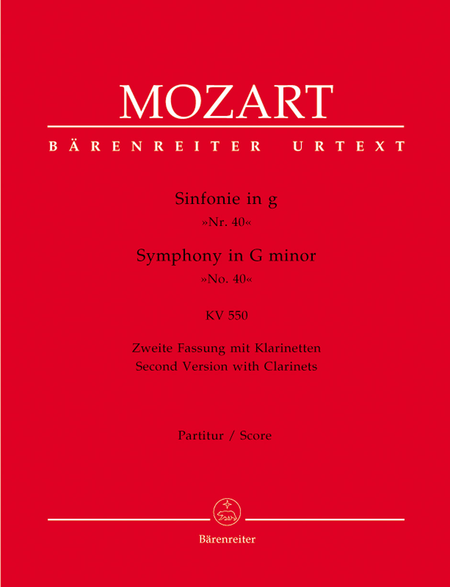 Symphony, No. 40 g minor, KV 550