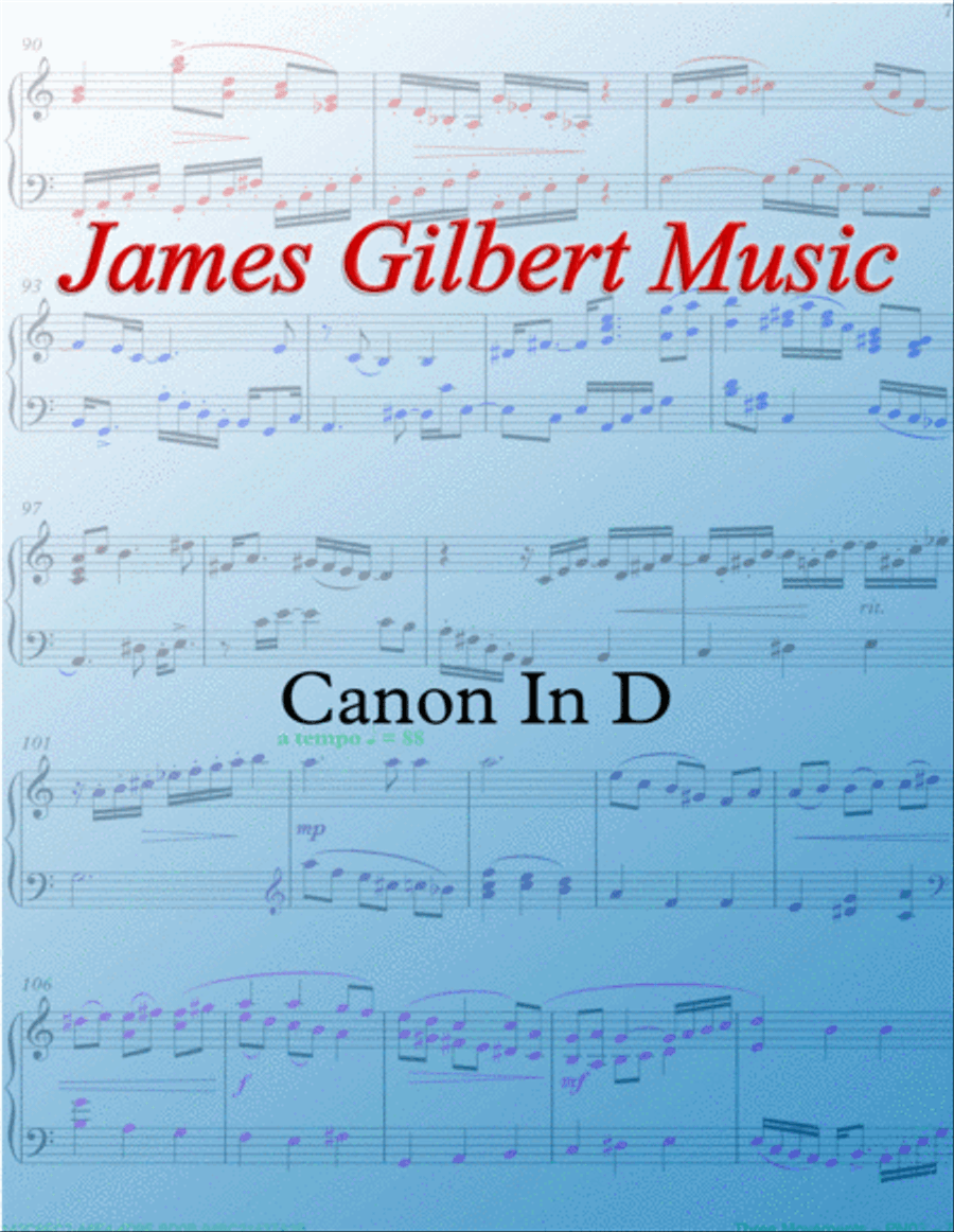 Canon in D Small Ensemble scores gallery preview page 1