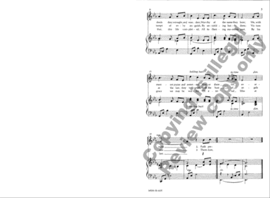 Blessed Feasts of Blessed Martyrs Unison Choir scores gallery preview page 3