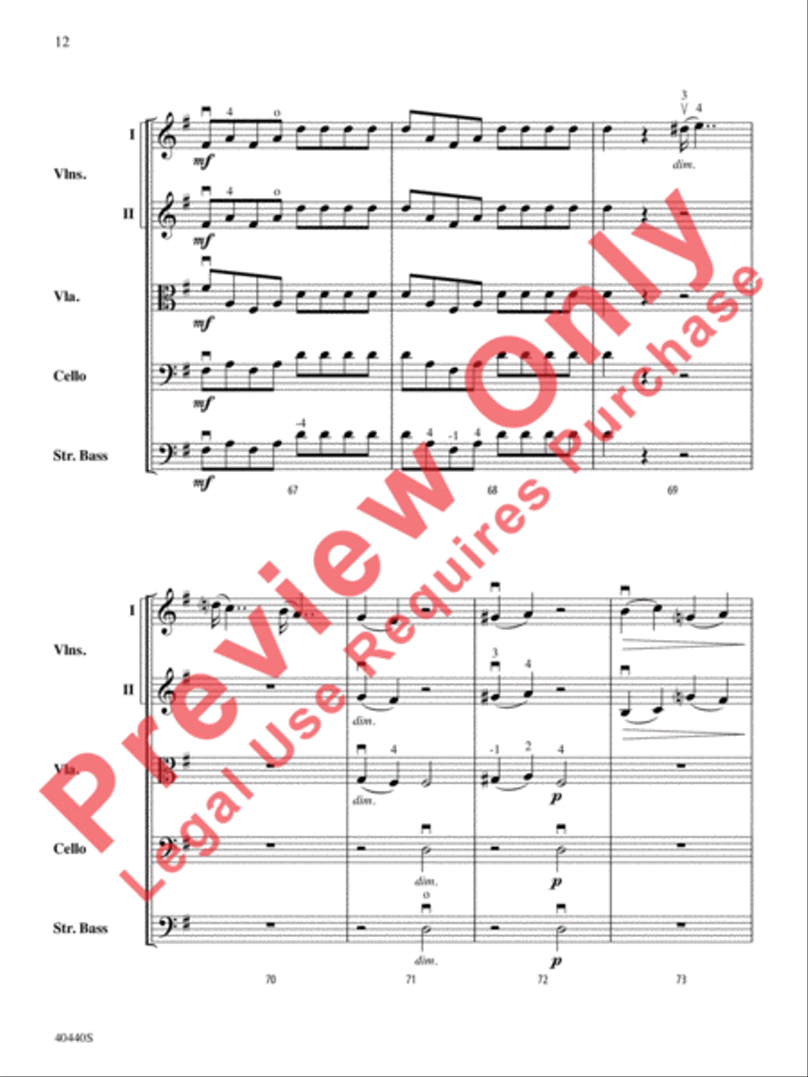 Symphony No. 29, K. 201 Symphony No. 29, K. 201 String Orchestra scores gallery preview page 13