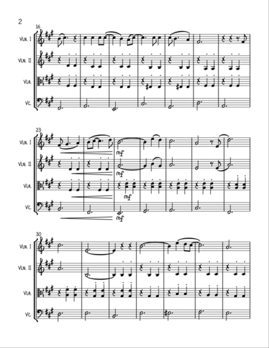 Tightrope Tightrope String Quartet scores gallery preview page 2
