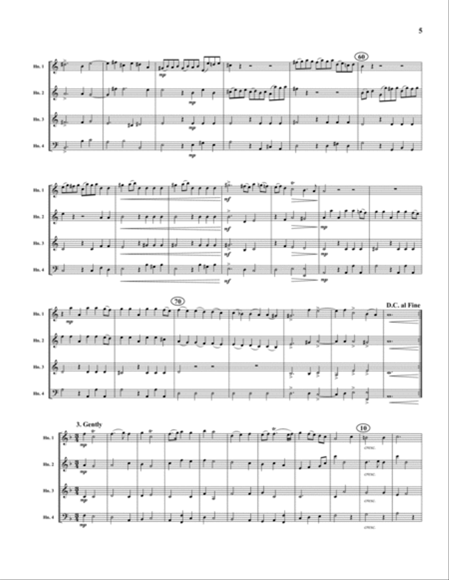 Water Music Suite Horn scores gallery preview page 5