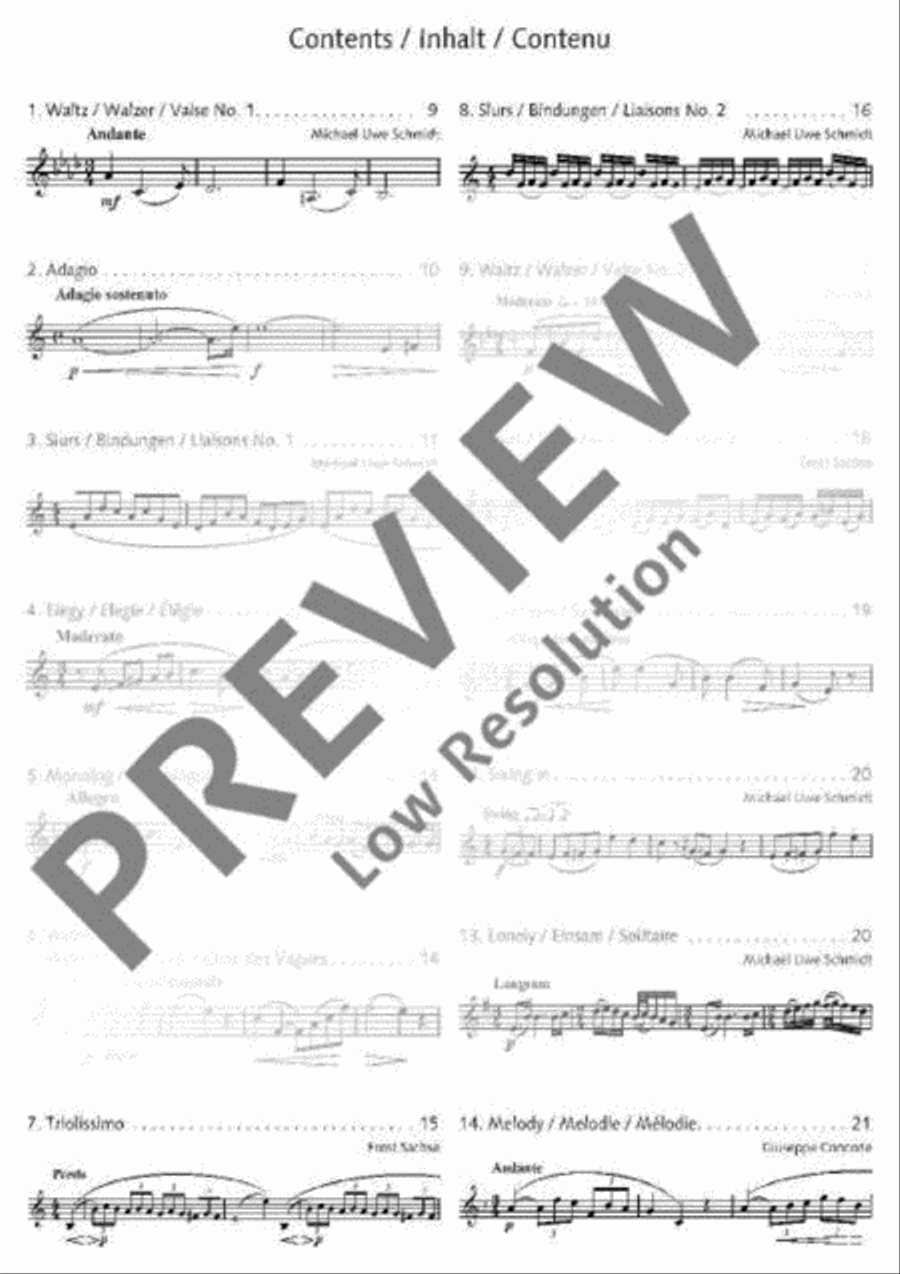 30 Characteristic Studies B-Flat Trumpet scores gallery preview page 6