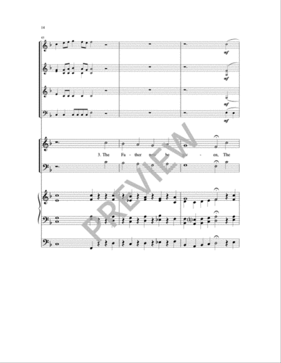 Now Thank We All Our God 4-Part scores gallery preview page 17