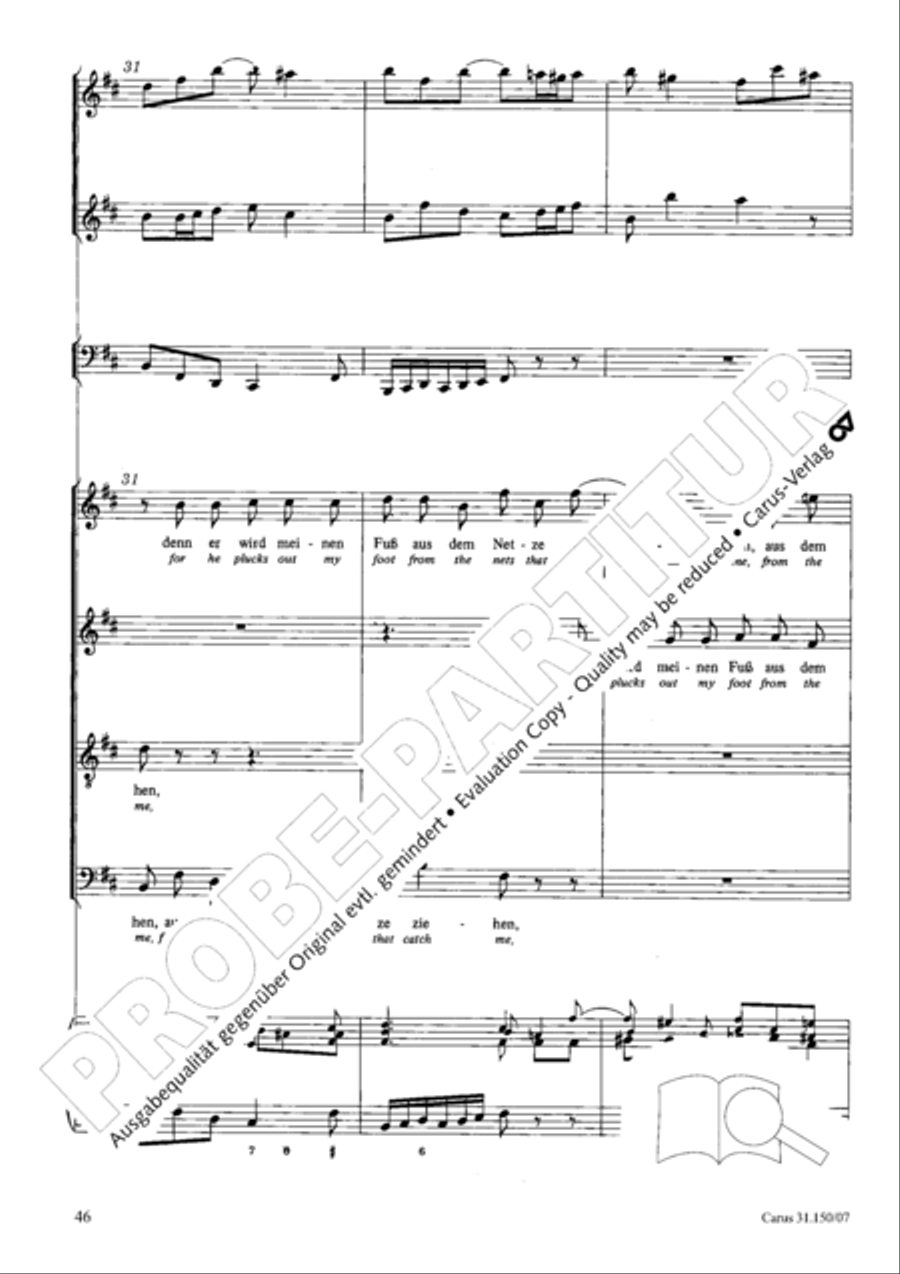 O my Lord, I long for thee (Nach dir, Herr, verlanget mich) 4-Part scores gallery preview page 47