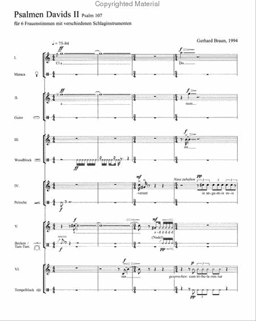 Psalmen Davids II Psalmen Davids II Women's Choir scores gallery preview page 2