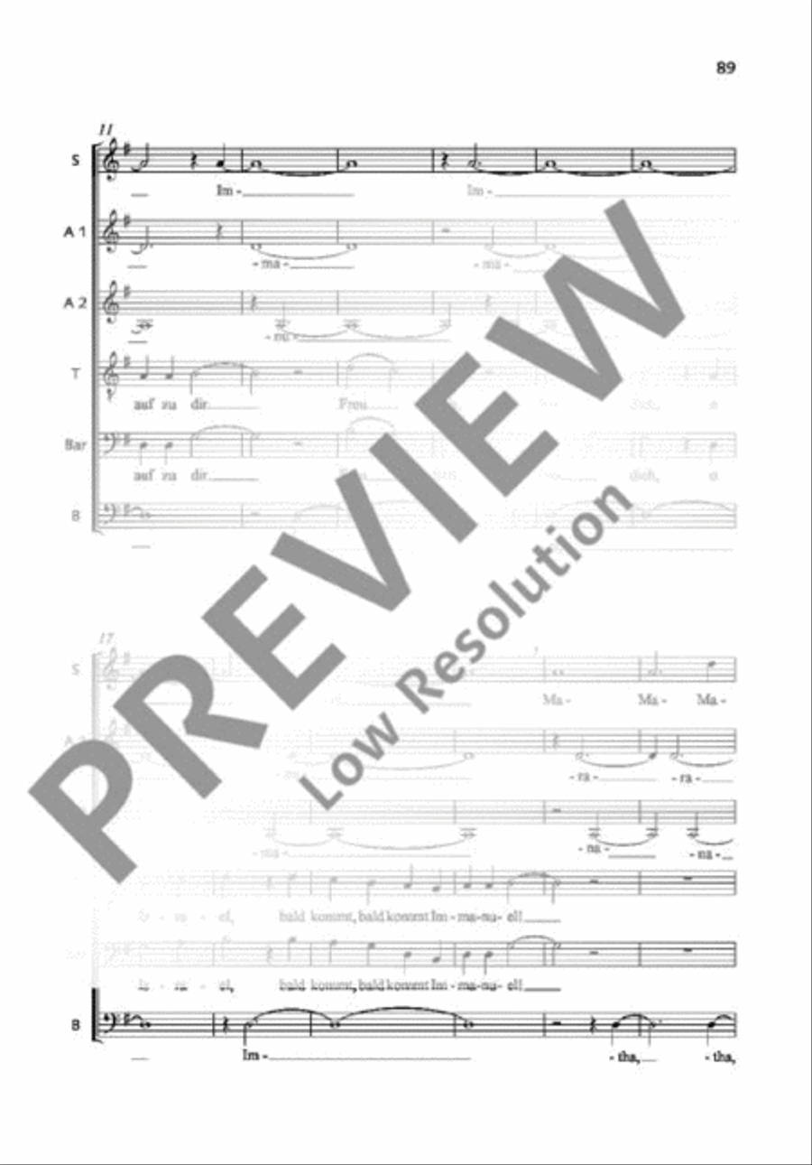 O komm, o komm, Immanuel O komm, o komm, Immanuel Mixed Choir scores gallery preview page 3