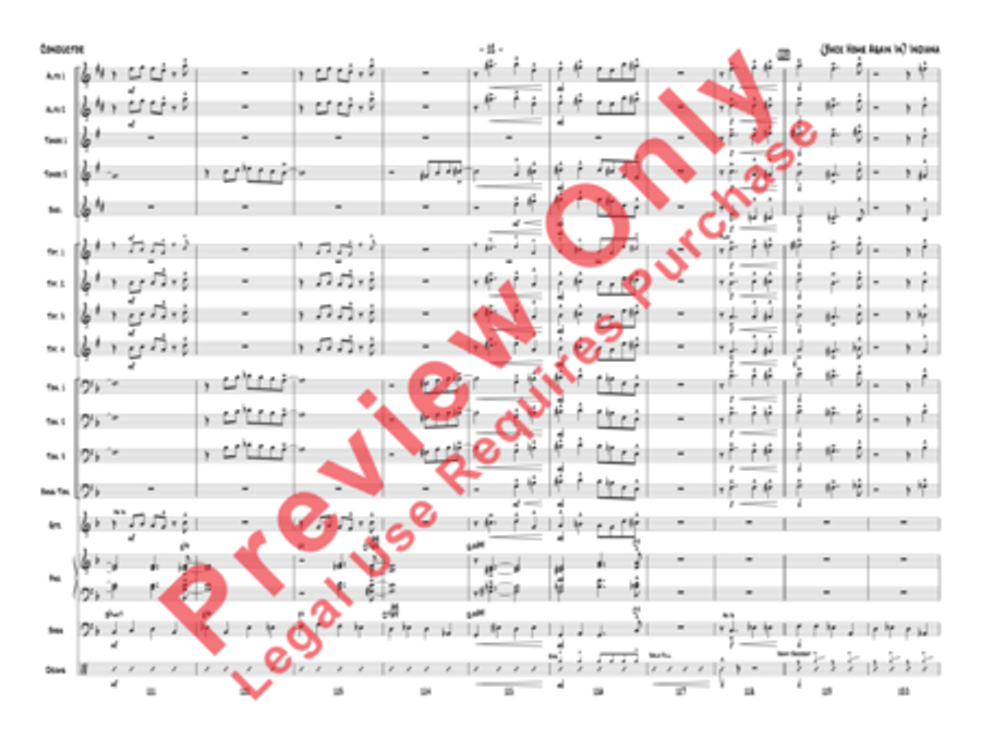 (Back Home Again In) Indiana Jazz Ensemble scores gallery preview page 32