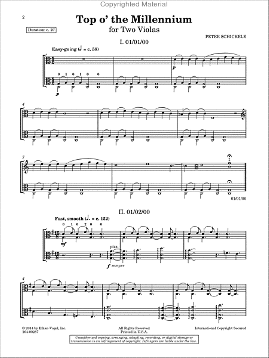 Top O' The Millennium Top O' The Millennium Chamber Music scores gallery preview page 2