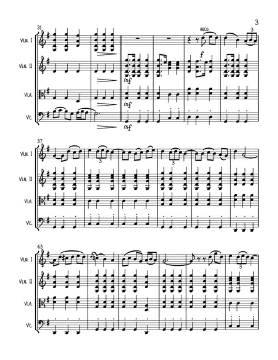 Boccherini Music from MASTER AND COMMANDER - String Quartet String Quartet scores gallery preview page 3
