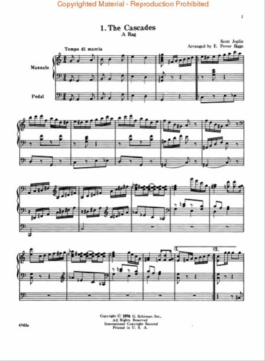 Scott Joplin for Organ (Great Performer's Edition) Organ scores gallery preview page 2