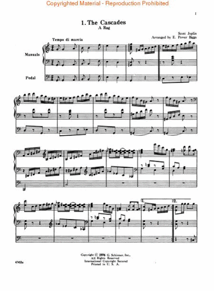 Scott Joplin for Organ (Great Performer's Edition)