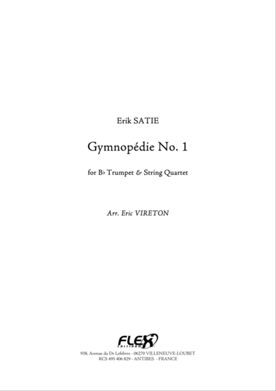 Gymnopedie No. 1 B-Flat Trumpet scores gallery preview page 1