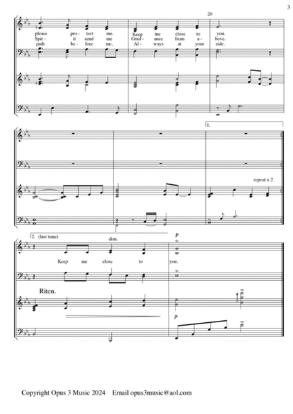 Keep Me Close To You (for SATB voices, accompanied) image number null