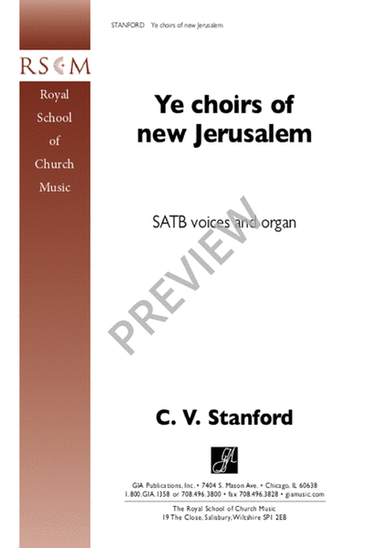 Ye Choirs of New Jerusalem image number null