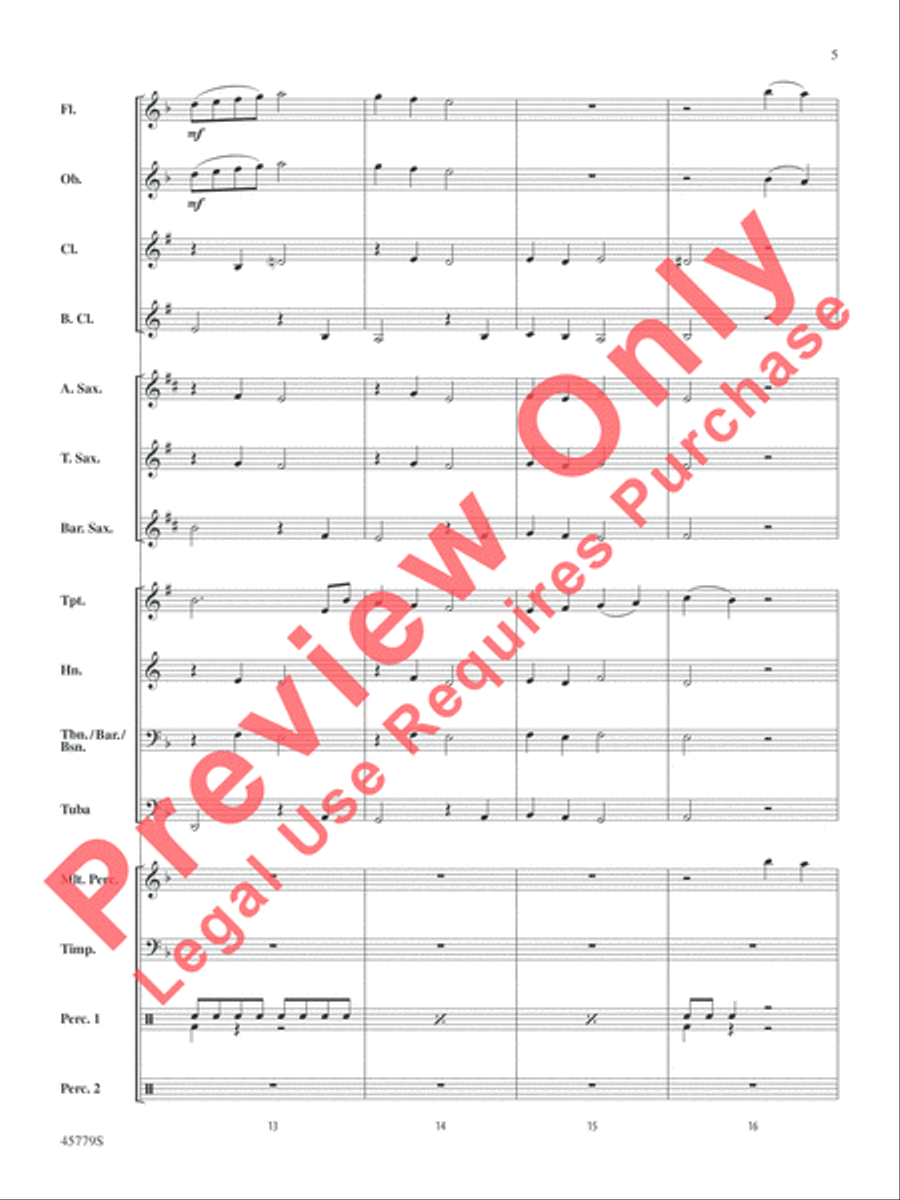 Mary, Did You Know? Concert Band scores gallery preview page 6