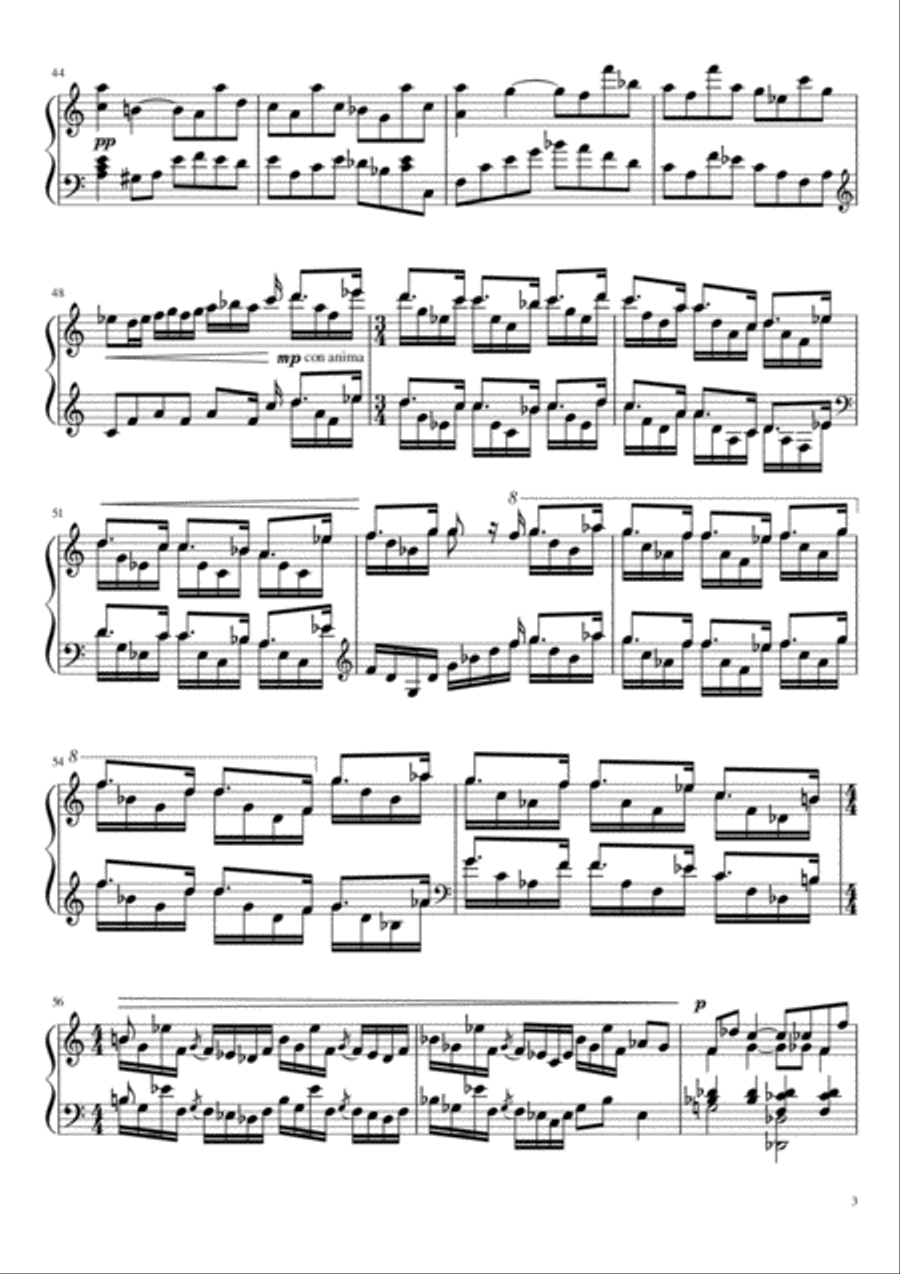 Sonate №1 (part II) Piano Solo scores gallery preview page 3