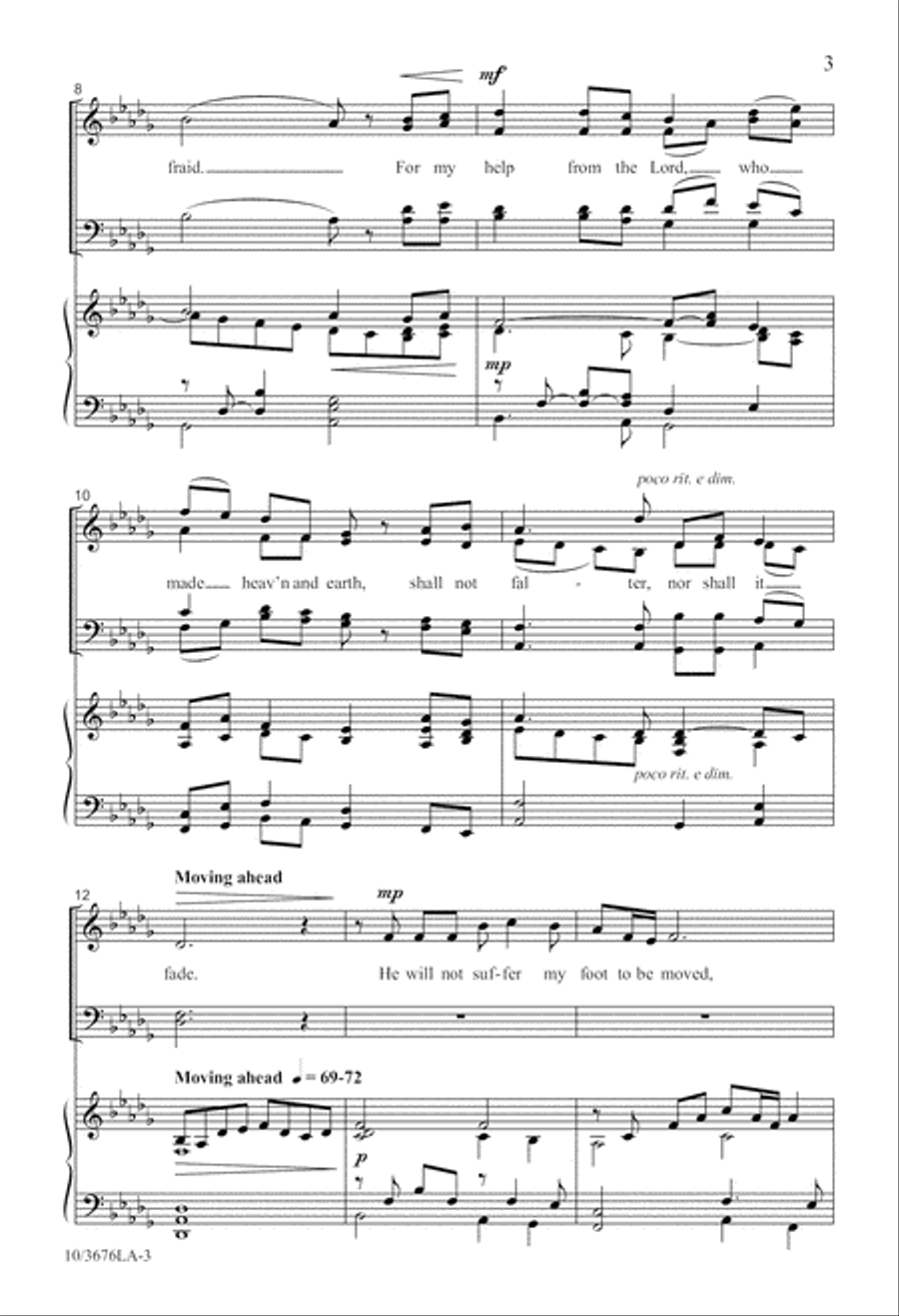 Psalm of Assurance 4-Part scores gallery preview page 3
