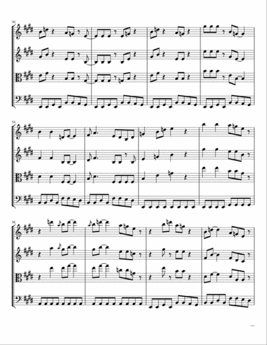 I Saw Her Standing There String Quartet scores gallery preview page 6