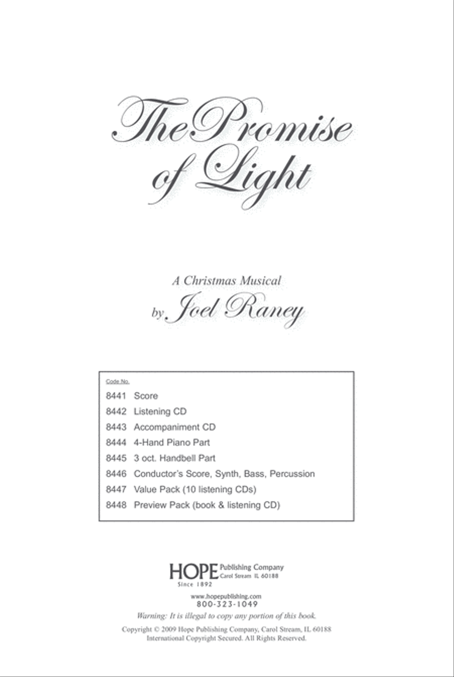 The Promise of Light 4-Part scores gallery preview page 3
