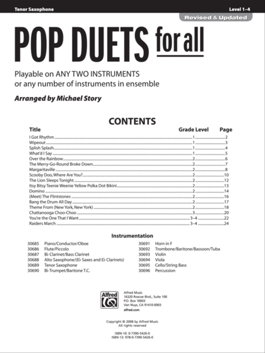 Pop Duets for All Small Ensemble scores gallery preview page 2