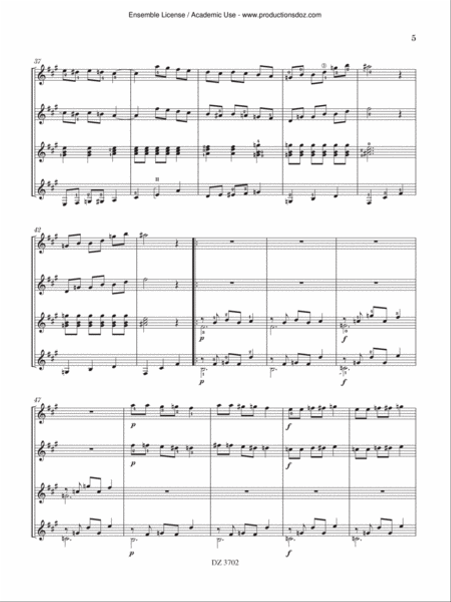 Flamenco Inspiration - Sevillanas Guitar Ensemble scores gallery preview page 5