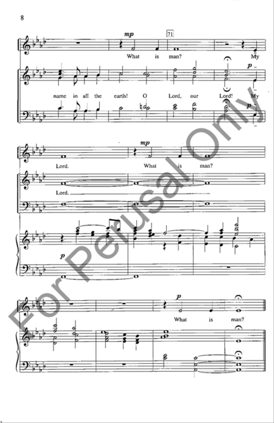 How Excellent The Name 4-Part scores gallery preview page 8