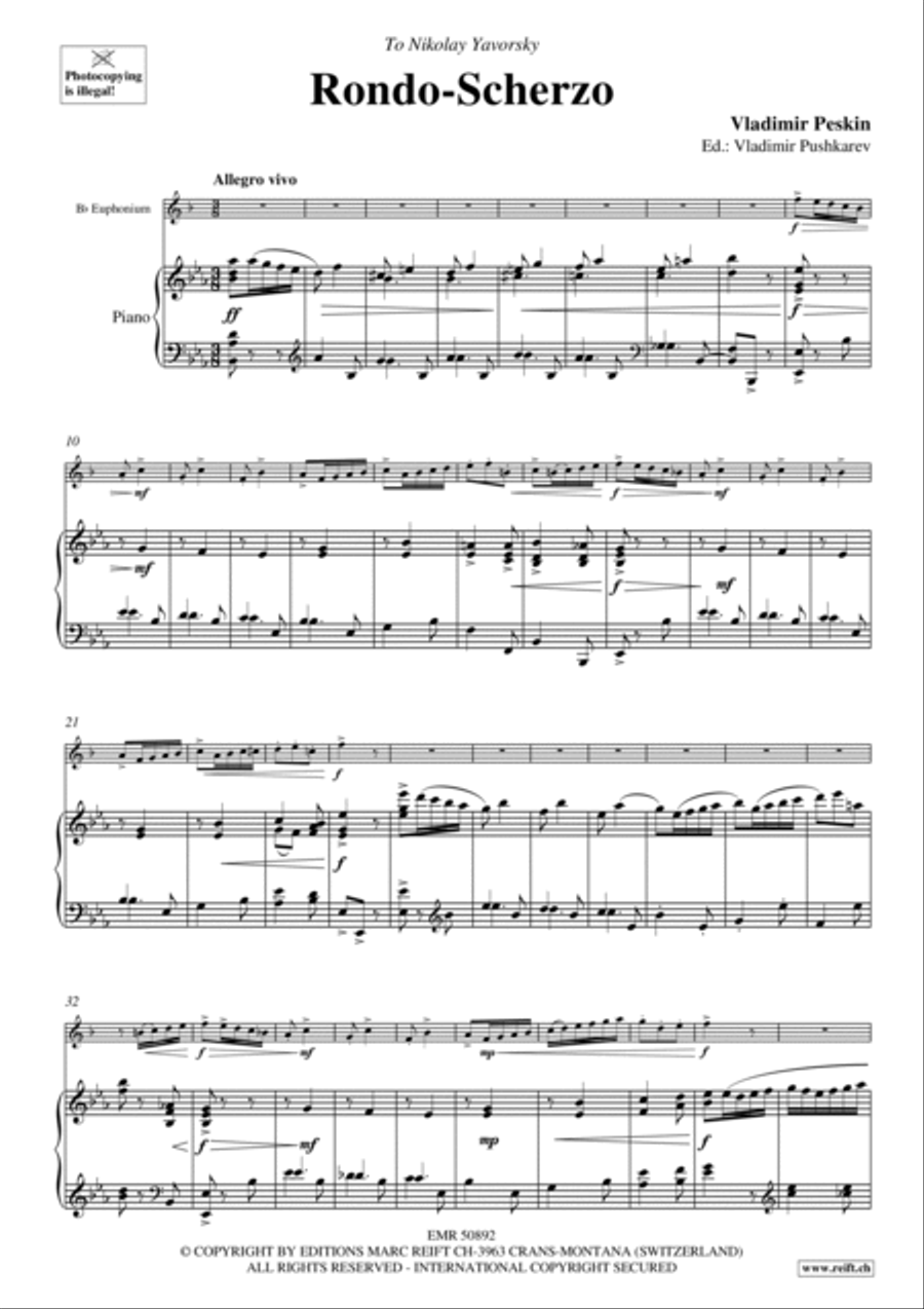 Rondo-Scherzo Euphonium scores gallery preview page 6
