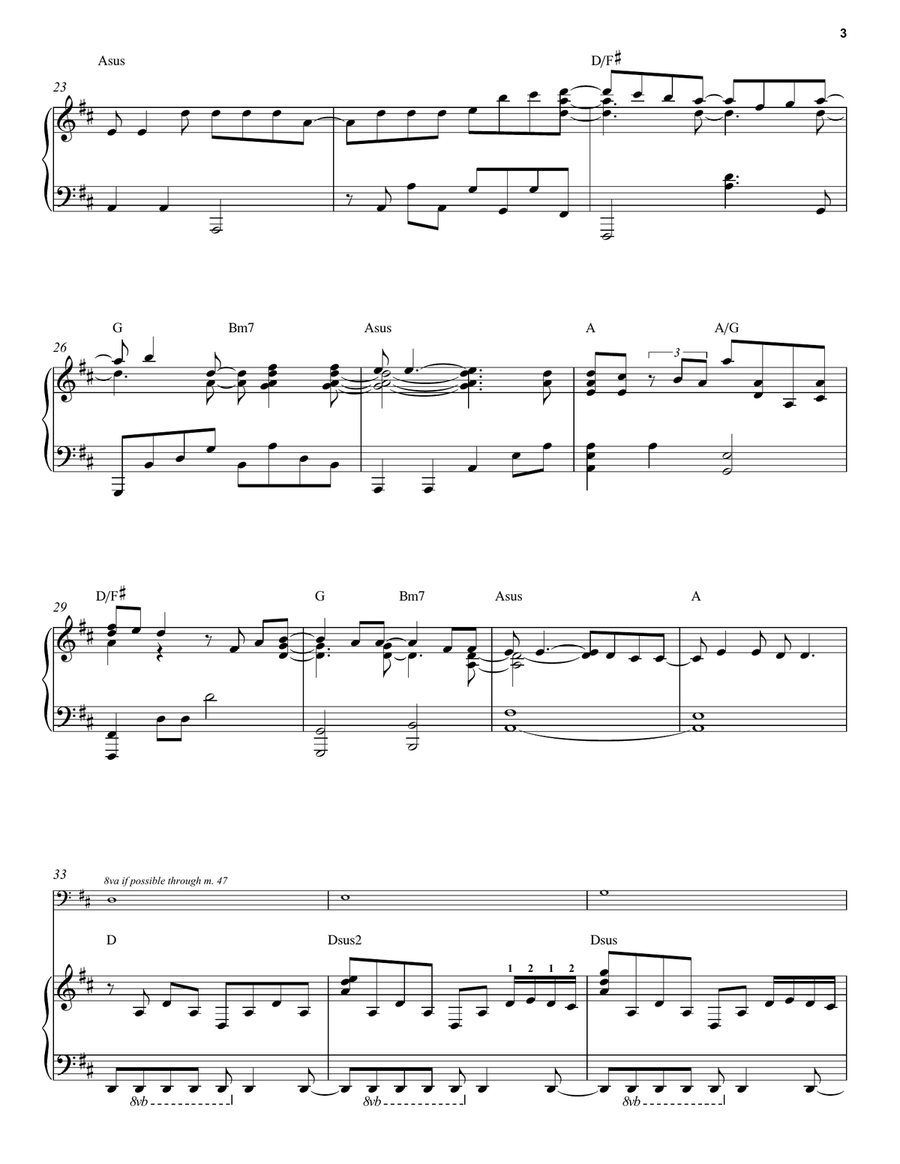 Anyone (with Optional Cello) Piano Solo scores gallery preview page 3