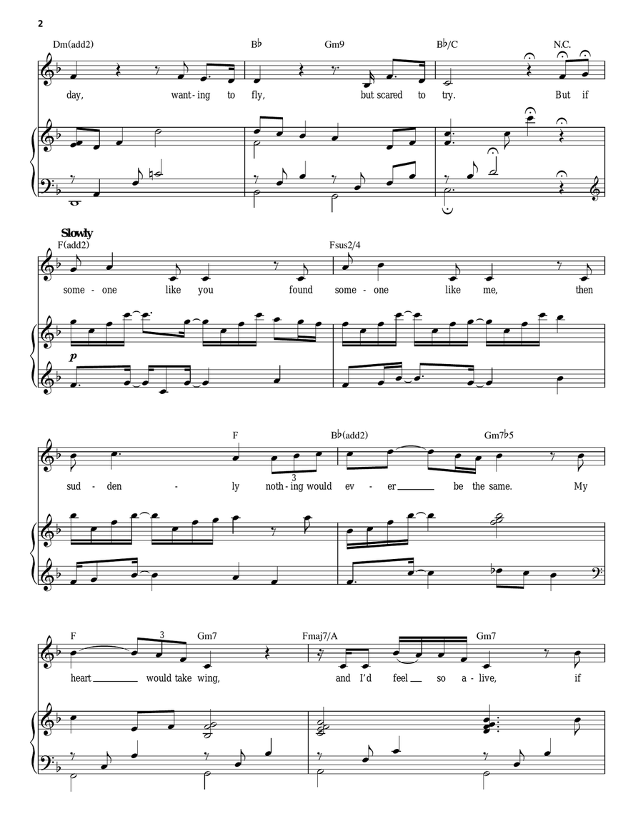 Someone Like You Piano, Vocal scores gallery preview page 2