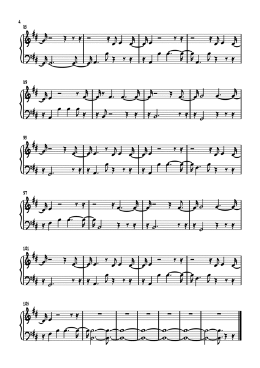 The Fire Inside Piano Solo scores gallery preview page 4