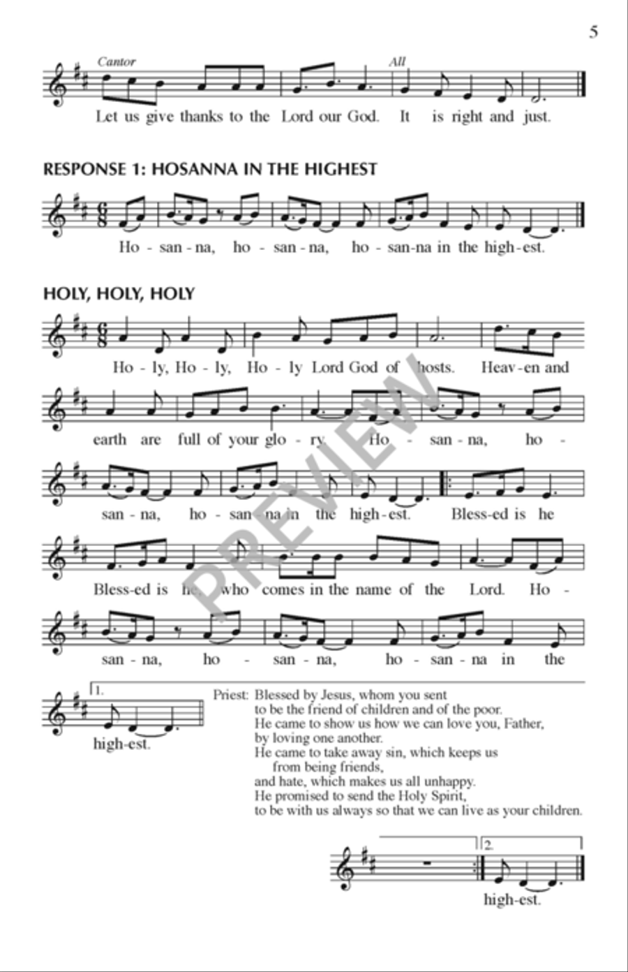 Ruah - Assembly edition Unison Choir scores gallery preview page 6