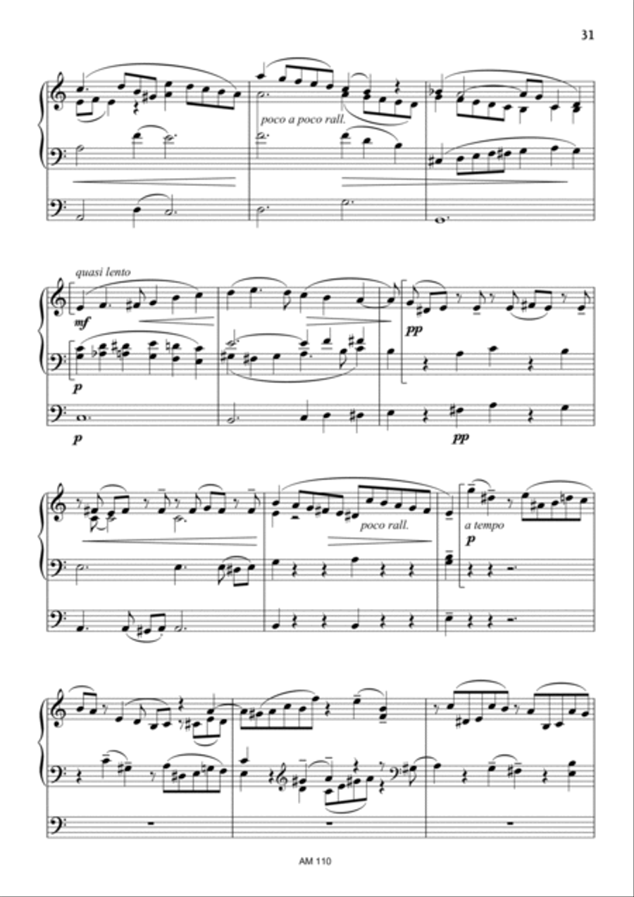 Lento (2nd Mvt.) from Sonata for Organ op.284 Organ Solo scores gallery preview page 2