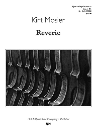 Book cover for Reverie - Score