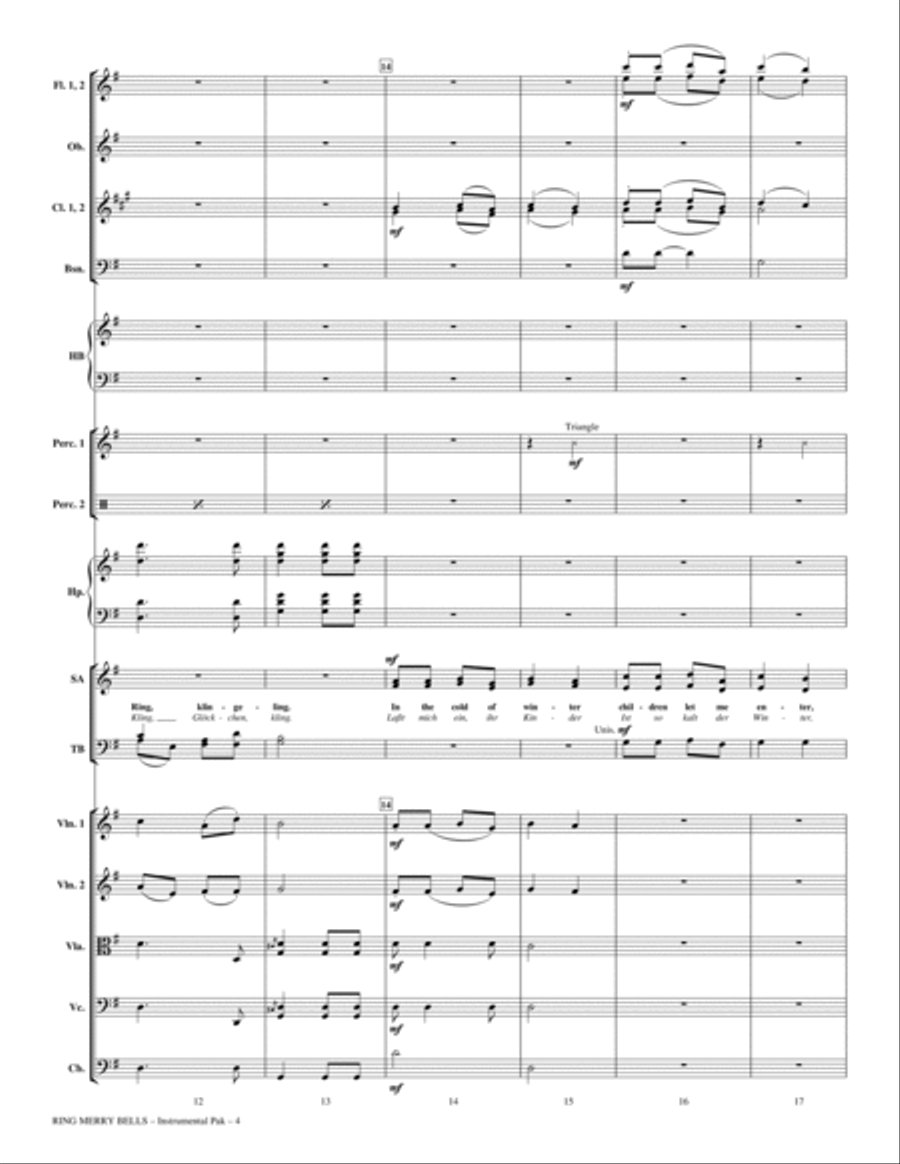 Ring Merry Bells - Full Score Choir scores gallery preview page 3