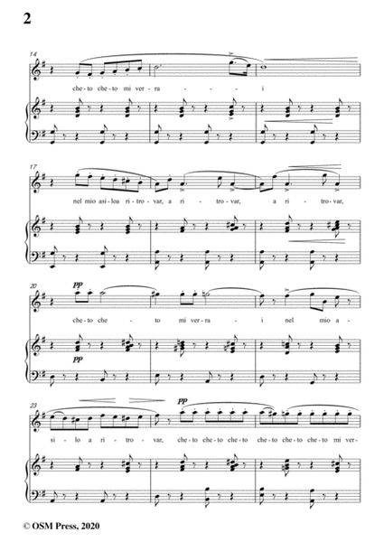 Donizetti-A mezzanotte,in G Major,for Voice and Piano